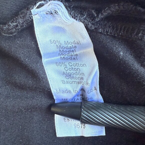 Michael Stars Los Angeles Halter Midi Dress Black Open Back Medium USA - Picture 3 of 4